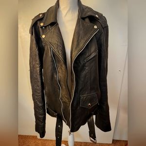Men's Black Leather Jacket